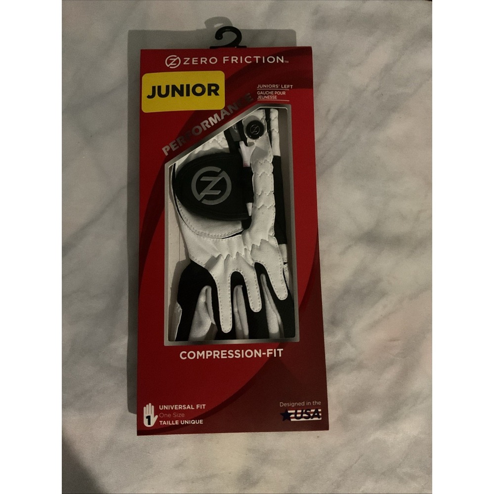 Junior Zero Friction LEFT Handed Performance Compression Fit Golf Glove One Size